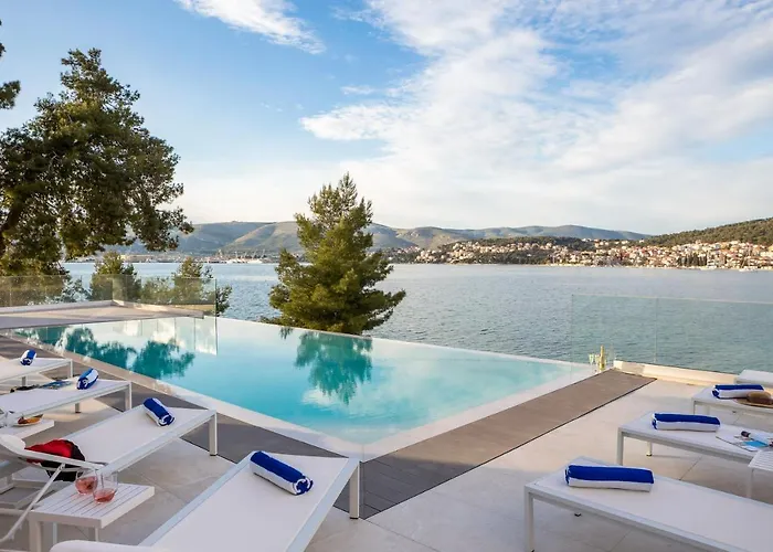 Beachfront Milka With Pool Villa