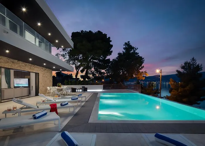 Beachfront Milka With Pool Villa