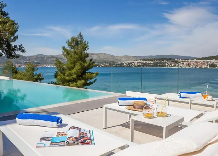 Beachfront Milka With Pool Villa Trogir
