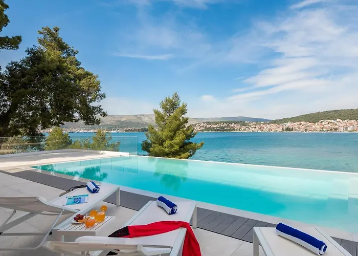 Beachfront Milka With Pool Villa